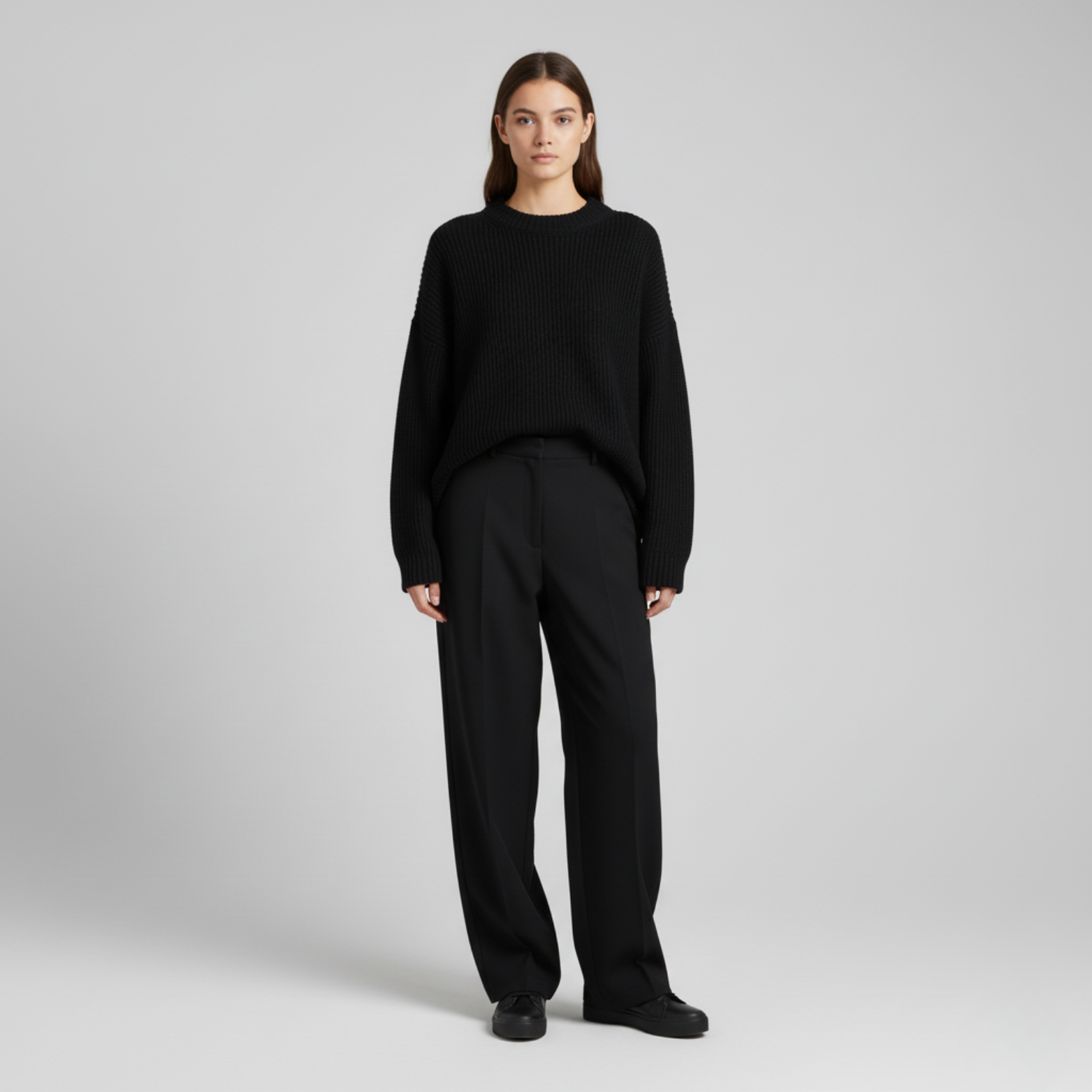 Sofia – Sweter o luźnym kroju z długimi rękawami