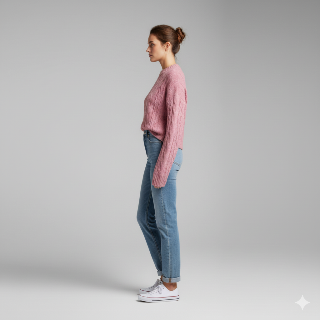 Lucia – Sweter zimowy z długimi rękawami