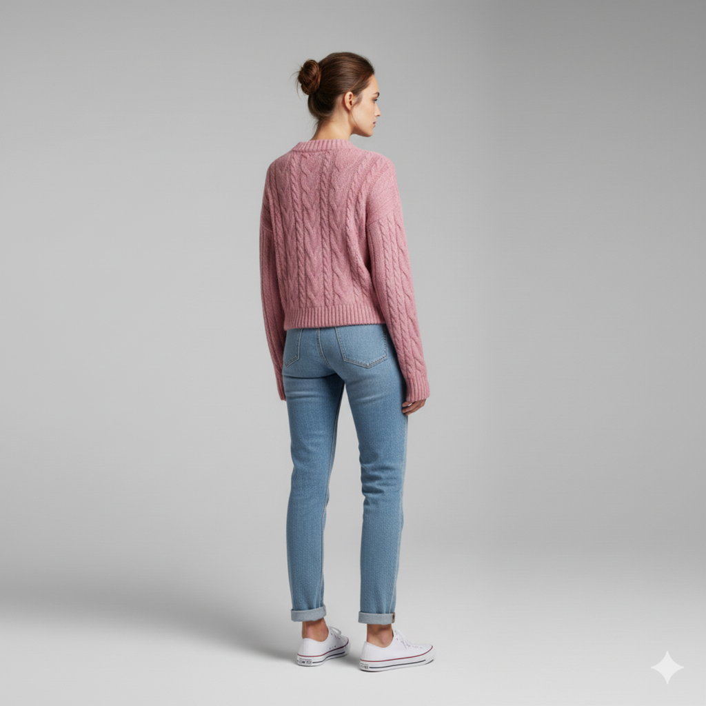 Lucia – Sweter zimowy z długimi rękawami