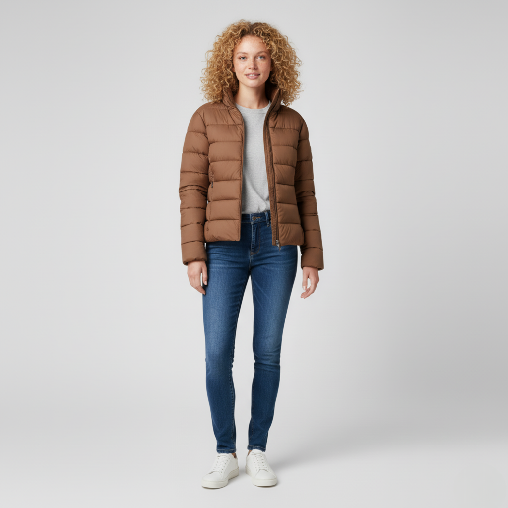 Camilla – Pikowana kurtka z zamkiem